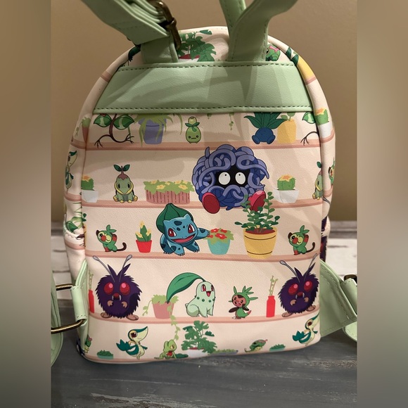 Loungefly Pokemon Plants Mini Backpack - Picture 4 of 11